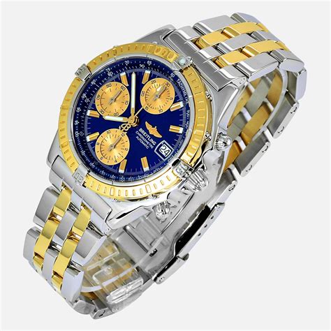 breitling chronomat 21 18k gold|Breitling Chronomat 44 blue dial.